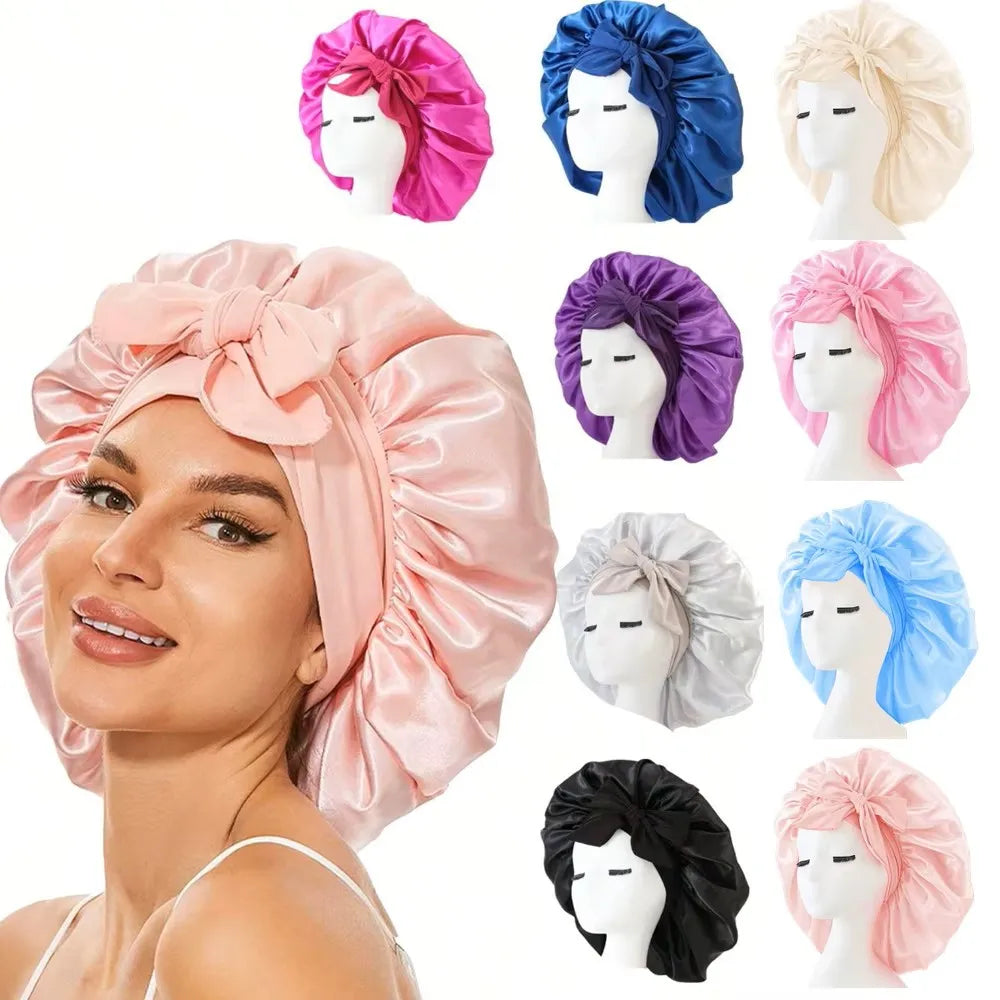 Silk satin Night Bonnet