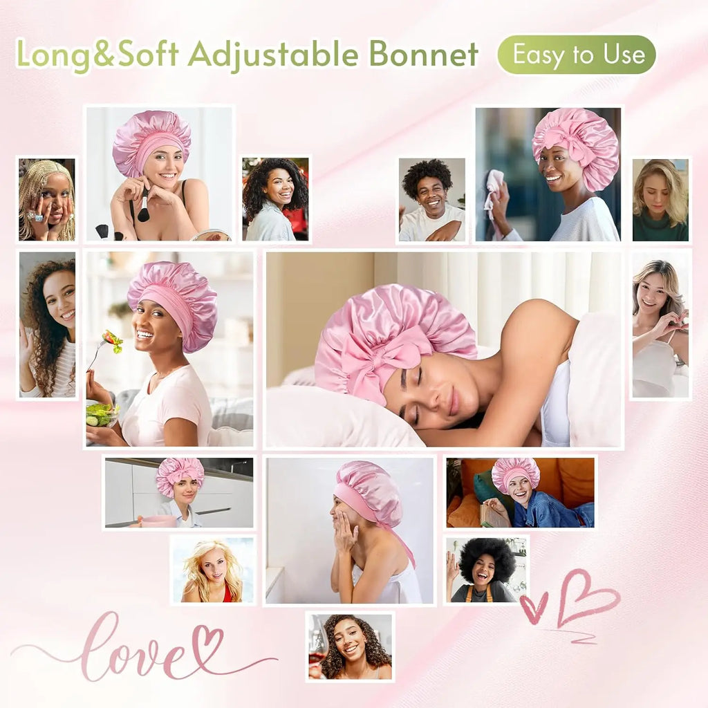 Silk satin Night Bonnet