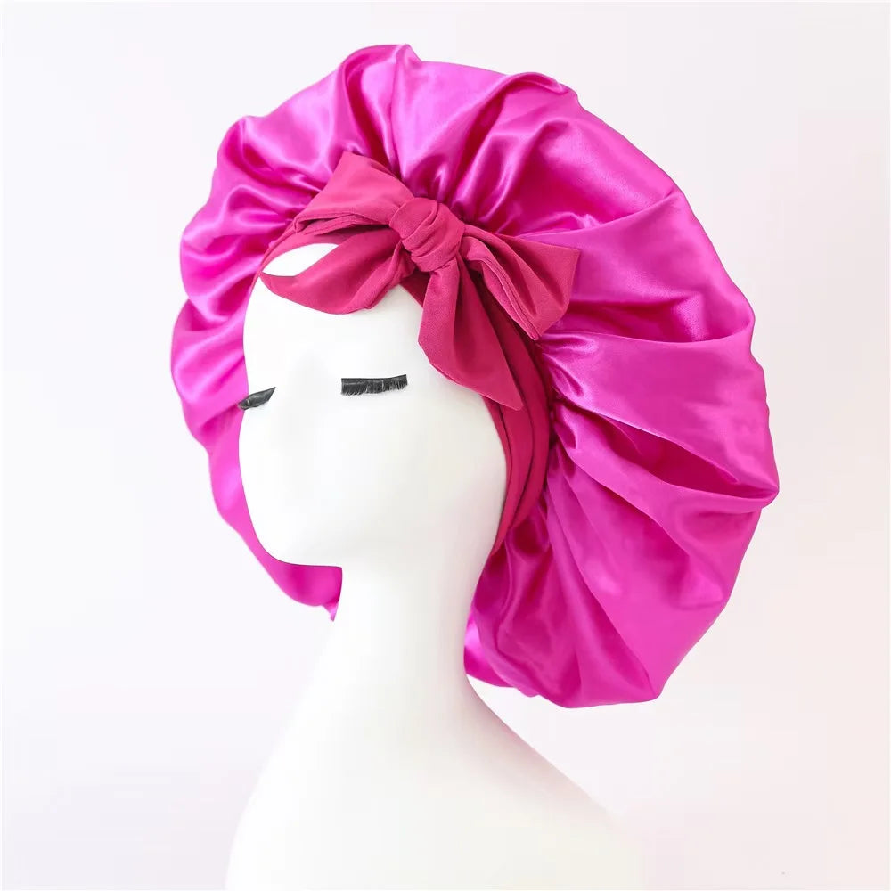 Silk satin Night Bonnet
